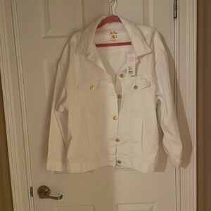 Women's Lilly Pulitzer White Denim Jacket